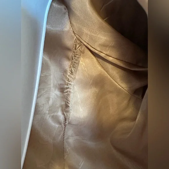 Lauren Ralph Lauren Buckle-Front Walker Coat Wool Tan Women's Size 4 - Picture 11 of 12